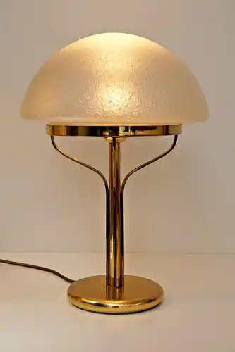 Sehr elegante Art Deco Bankerlampe Pilzleuchte Tischlampe Messing