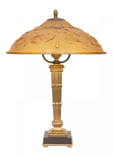 Art Deco Design Lampe Tischlampe Messing Leuchte "FLOWER RUSH" Hollywood