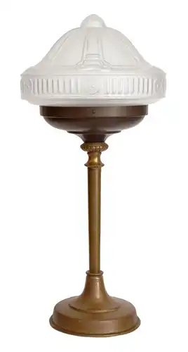 Art Deco Jugendstil Lampe Tischleuchte "BARONESS" Messinglampe Unikat