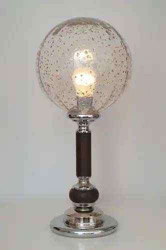 Prachtvolle original 70er Jahre Bauhaus Lampe retro seventies Tischlampe Chrom