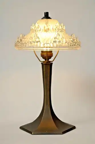 Zierliche orginal Art Deco Tischleuchte "SILVER SHINE" 1930 Lampe Art Déco Lampe