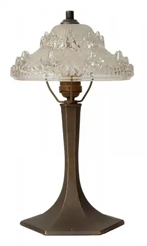 Zierliche orginal Art Deco Tischleuchte "SILVER SHINE" 1930 Lampe Art Déco Lampe