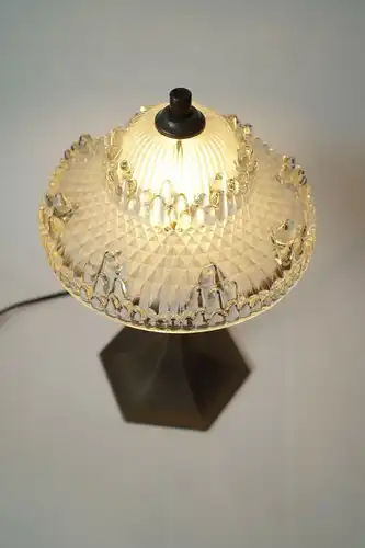 Zierliche orginal Art Deco Tischleuchte "SILVER SHINE" 1930 Lampe Art Déco Lampe