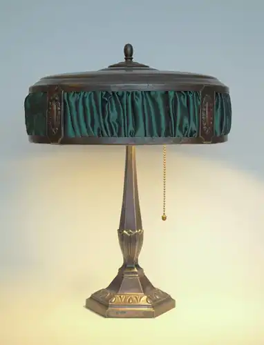 Art Deco Lampe Schreibtischlampe "GREEN CURTAIN" 1930 Tischleuchte Leuchte