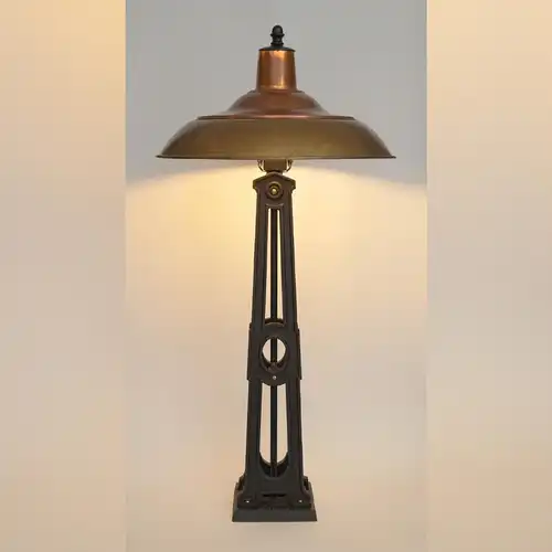 Art Deco Einzelstück für Sammler Tischleuchte "ZODIAC" Unikat Schreibtisch Lampe