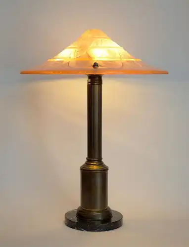 Art Deco Lampe Schreibtischleuchte "BALTIMORE" Messinglampe 1930 original