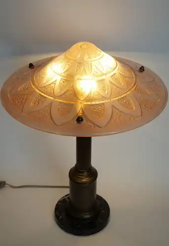 Art Deco Lampe Schreibtischleuchte "BALTIMORE" Messinglampe 1930 original