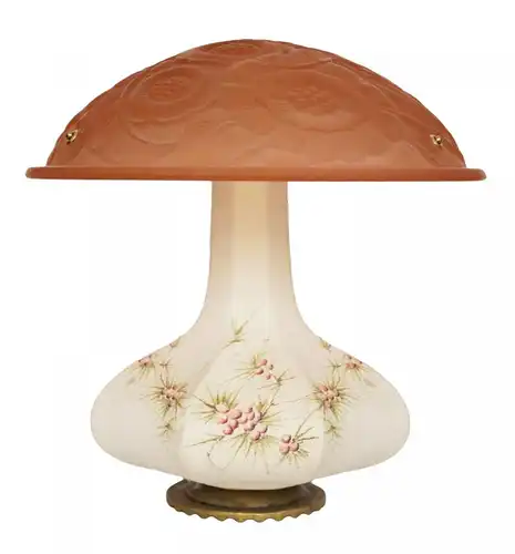 Art Deco Lampe Tischleuchte "ROSE DARLING" Keramik Lampe Unikat Sammlerstück