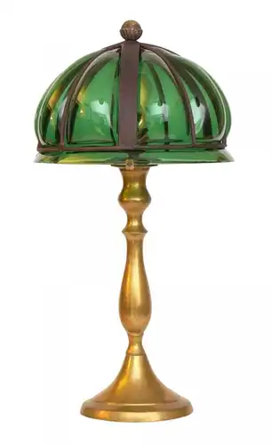 Vintage Tischlampe "GREENY" Messinglampe Unikat Leuchte Laterne Lampe Sammler