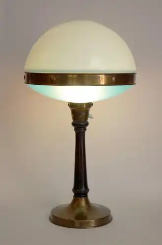 Art Deco Lampe ILRIN Tischleuchte "BLUE ICE" 1920 L. Bosie & Cie Tischlampe