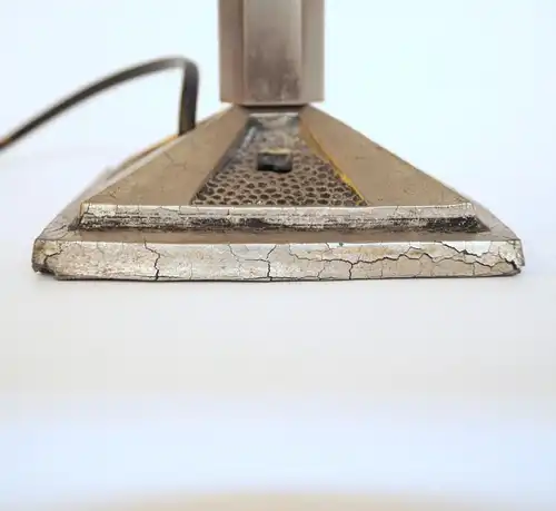 Art Deco Design Lampe Leuchte Tischleuchte "ARTEMIS" vernickelt Lampe vintage