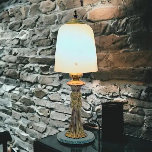 Art Déco Lampe Tischleuchte "ADLON" Einzelstück 65 cm Tischlampe Leuchte