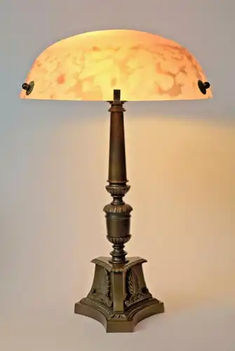 Jugendstil Lampe Messinglampe Berlin Unikat Tischlampe Leuchte