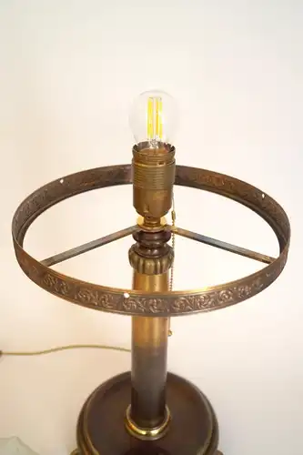 Art Deco Lampe Schreibtischleuchte "ANGLE PEAK" Messinglampe 1930 Leuchte