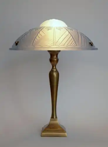 Art Deco Lampe Tischleuchte "BIG BLUEY" Tischlampe Einzelstück Unikat