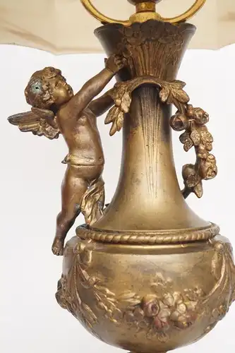 Jugendstil Putto Tischlampe "ANGEL WINGS" 1910 Unikat Lampe