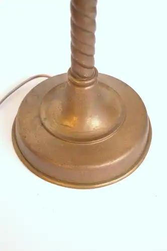 Art Deco Tischlampe "SAUCER" Unikat Messingleuchte Berlin Lampe