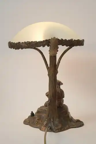 Jugendstil Lampe "FRIEDRICH DER GROSSE" 1910 signiert Leuchte