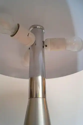 Lampe Bankerleuchte "LISSABON" Edelstahl 80s Schreibtischlampe Leuchte