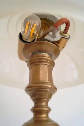 Art Deco Lampe Tischlampe Messinglampe Einzelstück Leuchte