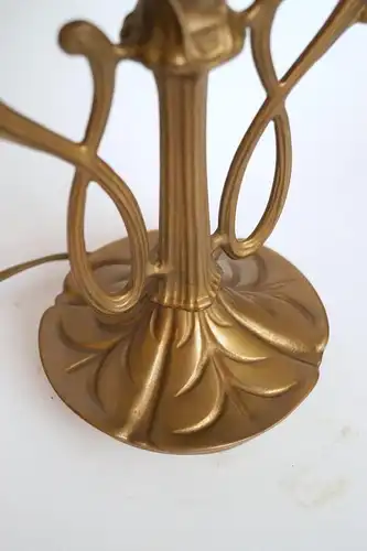 Art nouveau Déco lampe de bureau lampe lampe en laiton lampe champignon