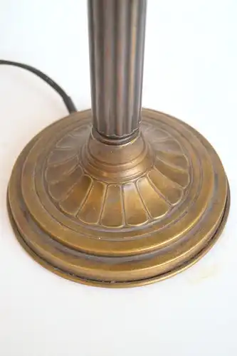 Original Jugendstil Tischlampe "KASTANIENALLEE" sehr seltenes Glas 1910