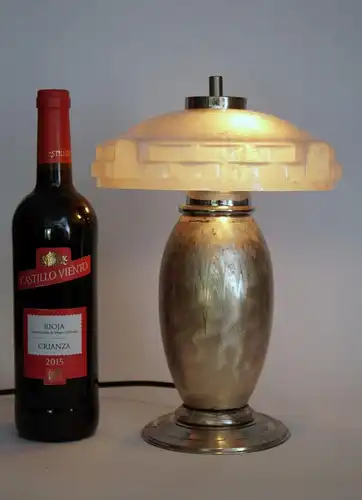 Unikat Art Deco Lampe Tischleuchte WMF Ikora Tischlampe 