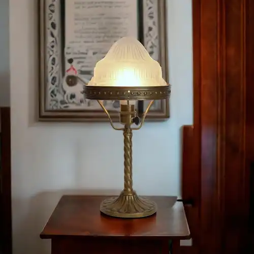 Art Déco Lampe Schreibtischleuchte 1920 Messinglampe Berlin Leuchte