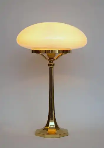 Grande lampe en laiton "VIENNA GOLD" lampe de bureau à champignons Art Deco