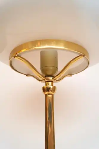 Grande lampe en laiton "VIENNA GOLD" lampe de bureau à champignons Art Deco