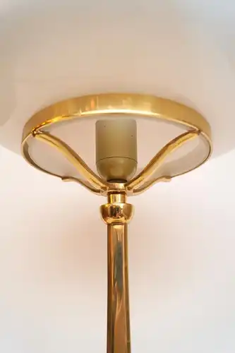 Tolle Wiener Art Deco Messinglampe "VIENNA GOLD" Pilzleuchte Schreibtischlampe