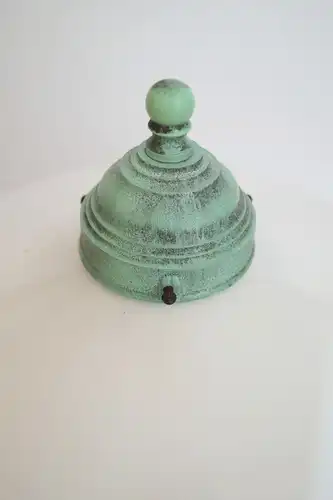 Unikat Jugendstil Tischlampe "GREEN & WHITE" Shabby Chic Tischleuchte Lampe