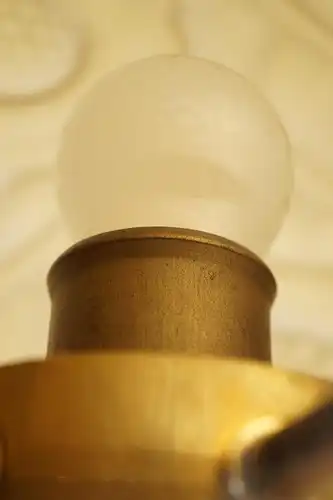 Lampe de bureau "YELLOW ROSE" unique Art Deco lampe en laiton