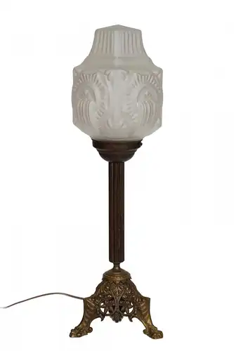 Art original Deco Art Nouveau Lampe de table "GLOBAL SHPERE" Lumières en laiton 1910