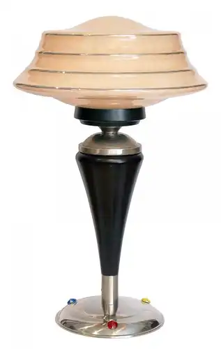 Art Deco Lampe Tischlampe "JUPITERS MOON" Sammlerstück Lampe Design Leuchte