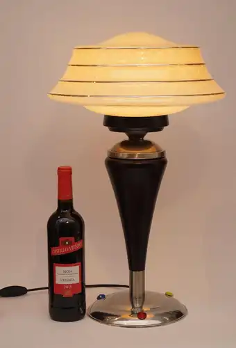 Art Deco Lampe Tischlampe "JUPITERS MOON" Sammlerstück Lampe Design Leuchte