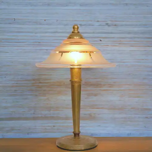 Original Art Deco Tischlampe "STELLA" Unikat zierlich Fensterbank Einzelstück