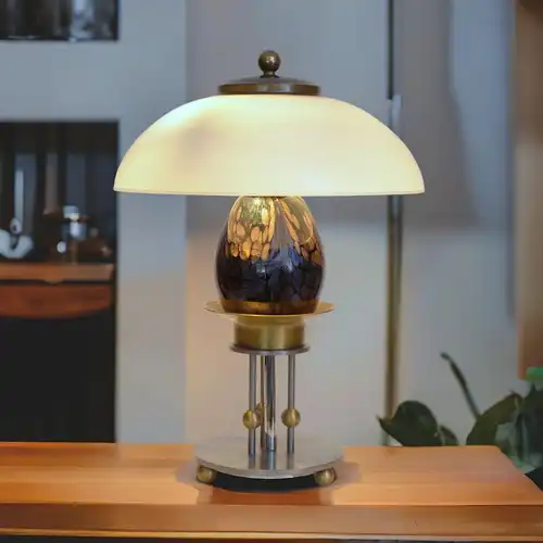 Art Deco Design Lampe Schreibtischleuchte "VEGA" Einzelstück Tischlampe 