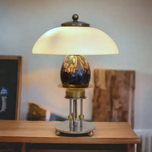Art Deco Design Lampe Schreibtischleuchte "VEGA" Einzelstück Tischlampe 