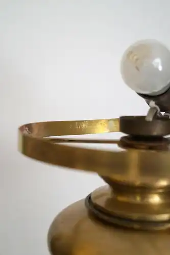 Art Deco Lampe Pilzleuchte "SORAYA" Messinglampe Bankerleuchte Tischlampe