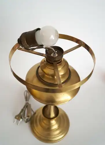 Art Deco Lampe Pilzleuchte "SORAYA" Messinglampe Bankerleuchte Tischlampe