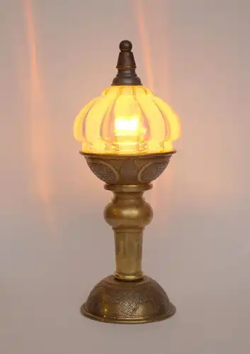 ART DECO Tischlampe "EGYPT TOWER" Messing Einzelstück Sammler Lampe