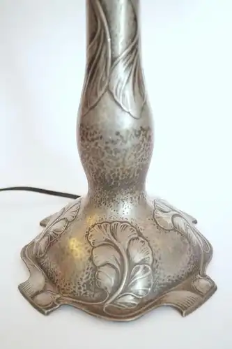 Art Déco Jugendstil Lampe Leuchte "COZY FLAME" Unikat Sammlerstück Tischlampe