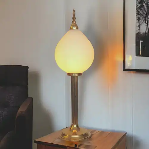 Art Deco Tischleuchte "TOWER GOLD" Unikat Einzelstück Messinglampe Berlin Lampe