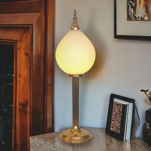 Art Deco Tischleuchte "TOWER GOLD" Unikat Einzelstück Messinglampe Berlin Lampe