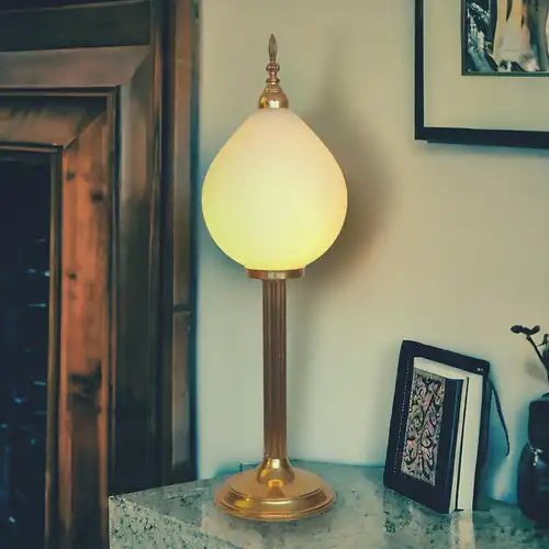 Art Deco Tischleuchte "TOWER GOLD" Unikat Einzelstück Messinglampe Berlin Lampe
