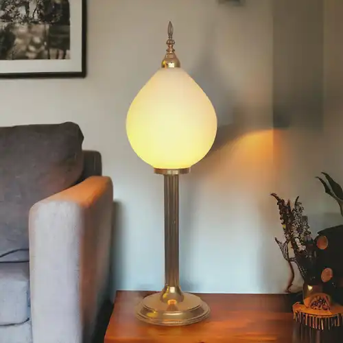 Art Deco Tischleuchte "TOWER GOLD" Unikat Einzelstück Messinglampe Berlin Lampe