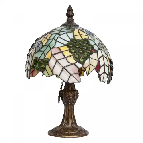 Sehr zierliche Jugendstil Tiffanyleuchte "GRAZ" Tischlampe Lampe Tiffany