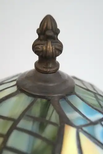 Sehr zierliche Jugendstil Tiffanyleuchte "GRAZ" Tischlampe Lampe Tiffany