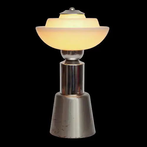 Bauhaus Lampe de table "PEGASUS" Lumières de bureau uniques Chrome midcenturymodern